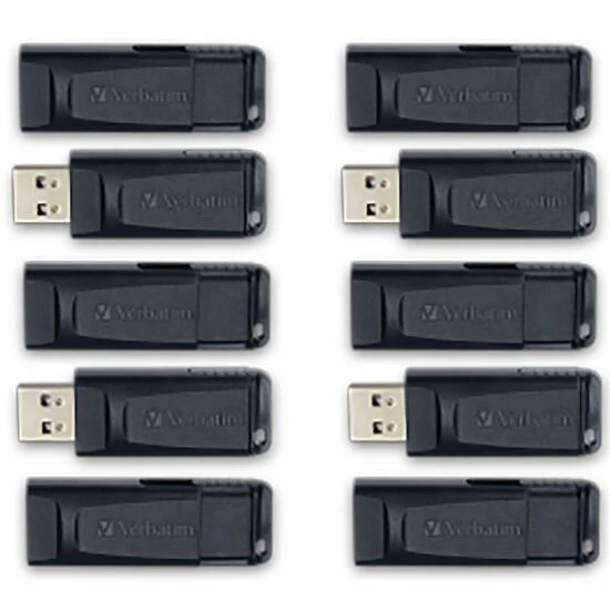 32GB Store 'n' Go&reg; USB Flash Drive - 10pk Business Bulk - Black - 32GB - 10pk Business Bulk - Black