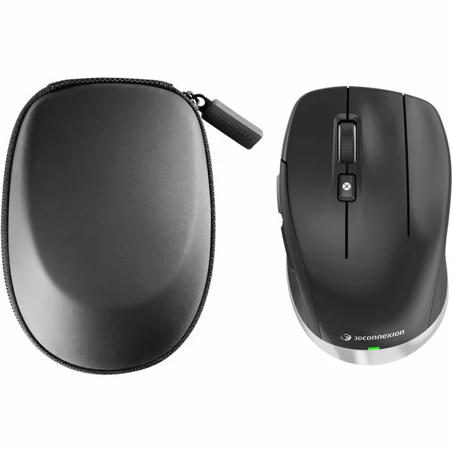 3Dconnexion CadMouse Compact Wireless - Optical - Wireless - Bluetooth - 2.40 GHz - Rechargeable - 7200 dpi - 7 Button(s) - 5 Programmable Button(s)