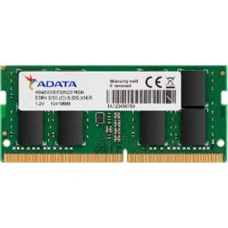 Adata 16GB DDR4 SDRAM Memory Module - For Notebook - 16 GB (1 x 16GB) - DDR4-3200/PC4-25600 DDR4 SDRAM - 3200 MHz - CL22 - 1.20 V - 260-pin - SoDIMM - Lifetime Warranty