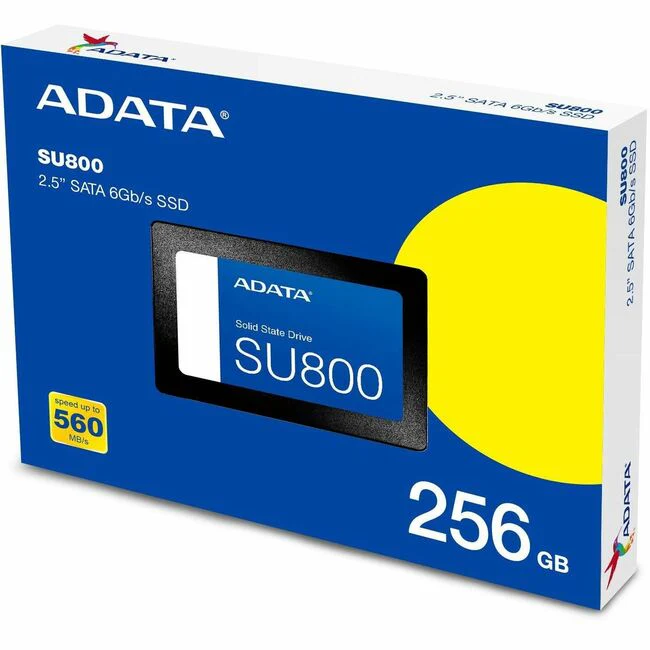 Adata Ultimate SU800 256 GB Solid State Drive - 2.5" Internal - SATA (SATA/600) - Black - Desktop PC, Notebook Device Supported - 560 MB/s Maximum Read Transfer Rate - 3 Year Warranty