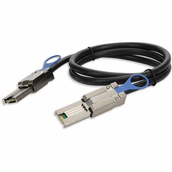 AddOn 1.00m (3.28.ft) SFF-8088 Male to SFF-8088 Male Black Mini-SAS Cable