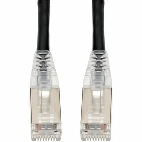 AddOn 14ft RJ-45 (Male) to RJ-45 (Male) Black Cat6 Straight STP PVC Copper Patch Cable