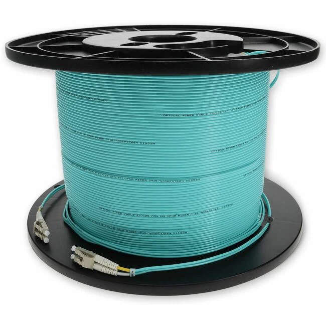 AddOn 150m LC (Male) to LC (Male) Aqua OM4 Duplex Riser Fiber Patch Cable