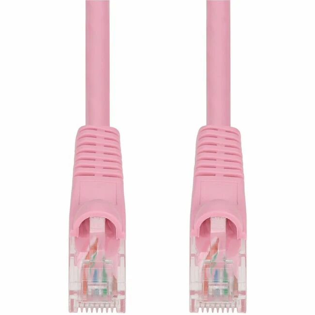 AddOn 15ft RJ-45 (Male) to RJ-45 (Male) Straight Pink Cat5e UTP PVC Copper Patch Cable