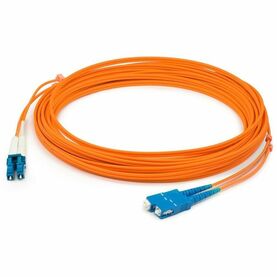 AddOn 15m SC (Male) to LC (Male) Orange OM1 Duplex LSZH Fiber Patch Cable