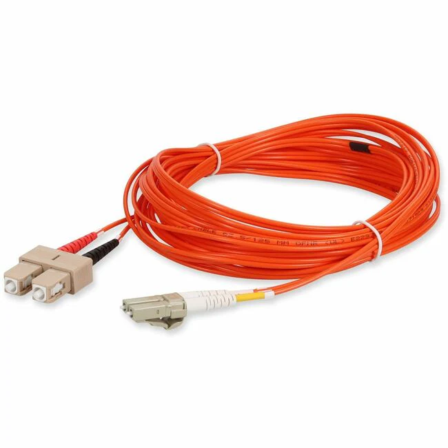 AddOn 3m Multi-Mode Fiber (MMF) Duplex SC/LC OM1 Orange Patch Cable
