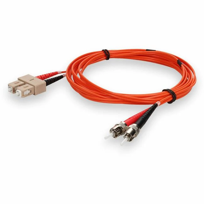 AddOn 3m Multi-Mode Fiber (MMF) Duplex ST/SC OM1 Orange Patch Cable