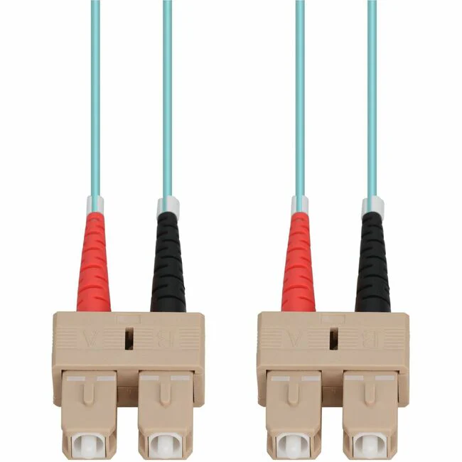 AddOn 3m SC (Male) to SC (Male) Straight Aqua OM4 Duplex LSZH Fiber Patch Cable