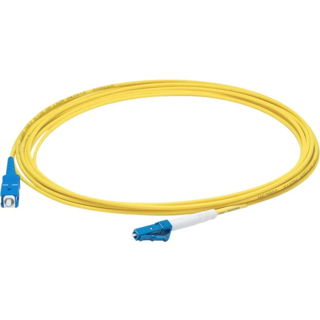 AddOn 43m LC (Male) to SC (Male) Straight Yellow OS2 Simplex LSZH Fiber Patch Cable