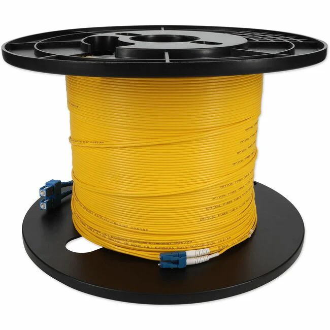 AddOn 71m LC (Male) to SC (Male) Straight Yellow OS2 Duplex Plenum Fiber Patch Cable