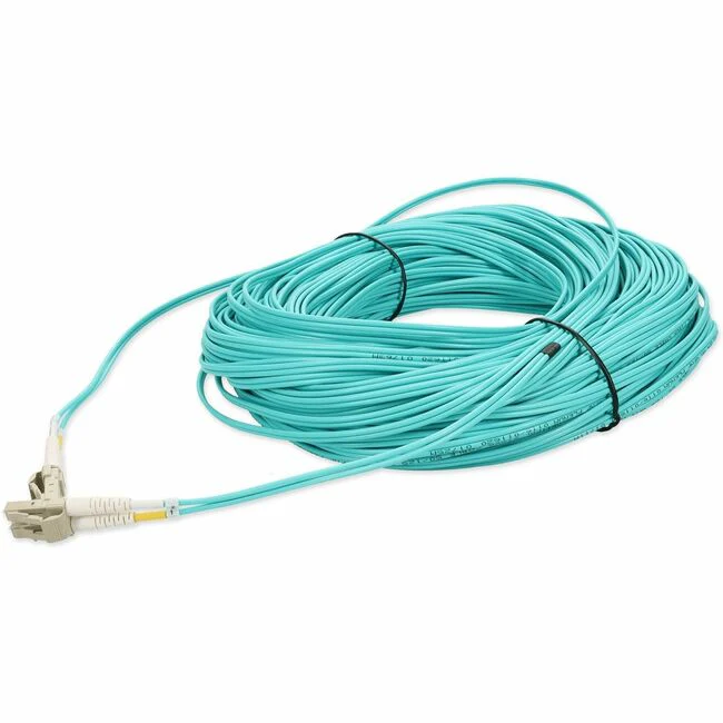AddOn 74m LC (Male) to LC (Male) Straight Aqua OM4 Duplex Plenum Fiber Patch Cable