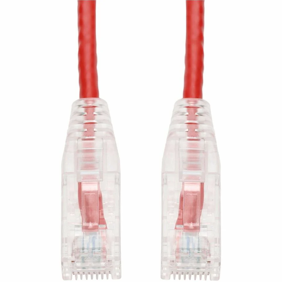 AddOn 7ft RJ-45 (Male) to RJ-45 (Male) Red Cat6A Slim UTP PVC Copper Patch Cable