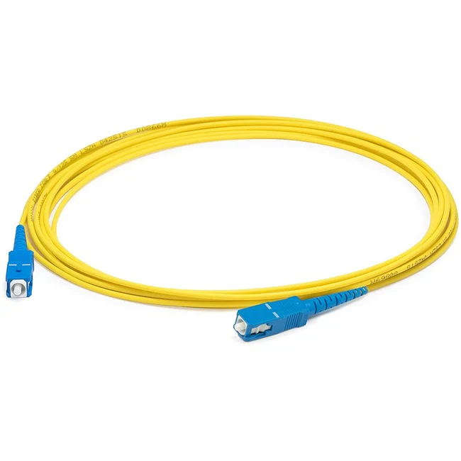AddOn 93m SC (Male) to SC (Male) Straight Yellow OS2 Simplex LSZH Fiber Patch Cable