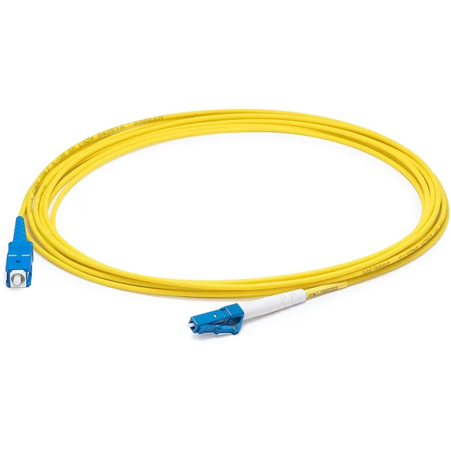 AddOn 97m LC (Male) to SC (Male) Straight Yellow OS2 Simplex LSZH Fiber Patch Cable
