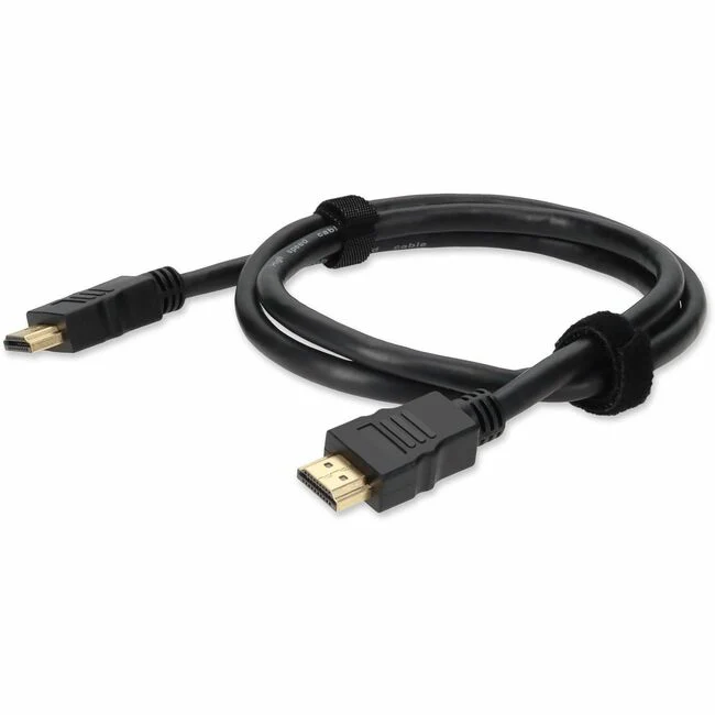 AddOn Dell 331-2292 compatible 91cm (3.0ft) HDMI 1.4 Male to Male Black Stacking Cable