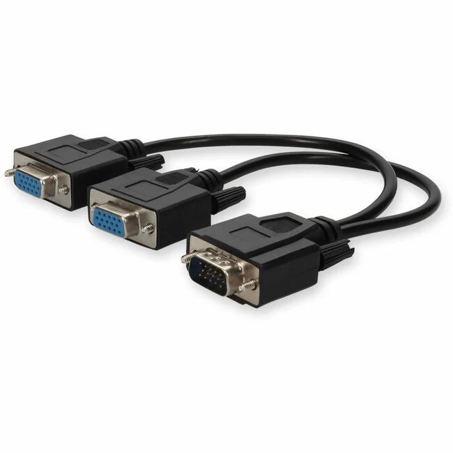 AddOn VGA Video Splitter Cable - 2 Port - Male to Female/Female