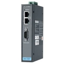 Advantech 1-port RS-232/422/485 Serial Device Server - Twisted Pair - 2 x Network (RJ-45) - 1 x Serial Port - 10/100Base-TX - Fast Ethernet - Wall Mountable, DIN Rail Mountable