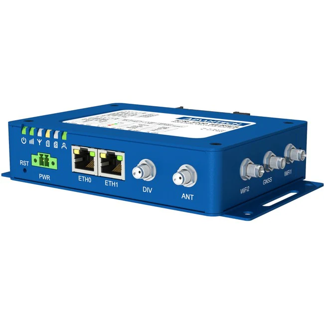 Advantech ICR-3241W Wi-Fi 5 IEEE 802.11ac 2 SIM Cellular, Ethernet Modem/Wireless Router - 4G - LTE 600, LTE 850, LTE 700, LTE 1700, LTE 1900, WCDMA 850, WCDMA 1700 - LTE - 2.40 GHz ISM Band - 5.80 GHz UNII Band - 2 x Network Port - Fast Ethernet - VPN Su
