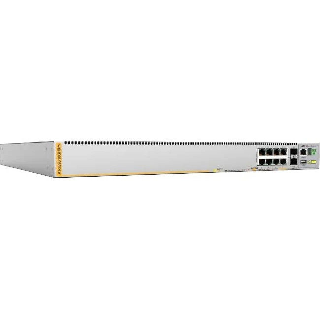 Allied Telesis x530-10GHXm Layer 3 Switch - 8 Ports - Manageable - 5 Gigabit Ethernet, 10 Gigabit Ethernet - 10GBase-X, 5GBase-T - 3 Layer Supported - Modular - 73 W Power Consumption - 720 W PoE Budget - Twisted Pair, Optical Fiber - PoE Ports - Rack-mou