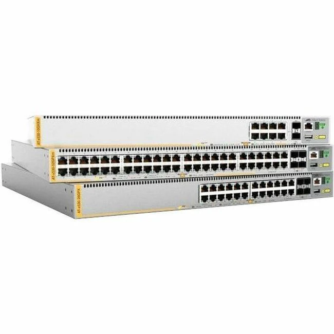 Allied Telesis x530-28GTXm Layer 3 Switch - 24 Ports - Manageable - Gigabit Ethernet, 5 Gigabit Ethernet, 10 Gigabit Ethernet - 10GBase-X, 5GBase-T, 10/100/1000Base-T - 3 Layer Supported - Modular - 55 W Power Consumption - Twisted Pair, Optical Fiber - R