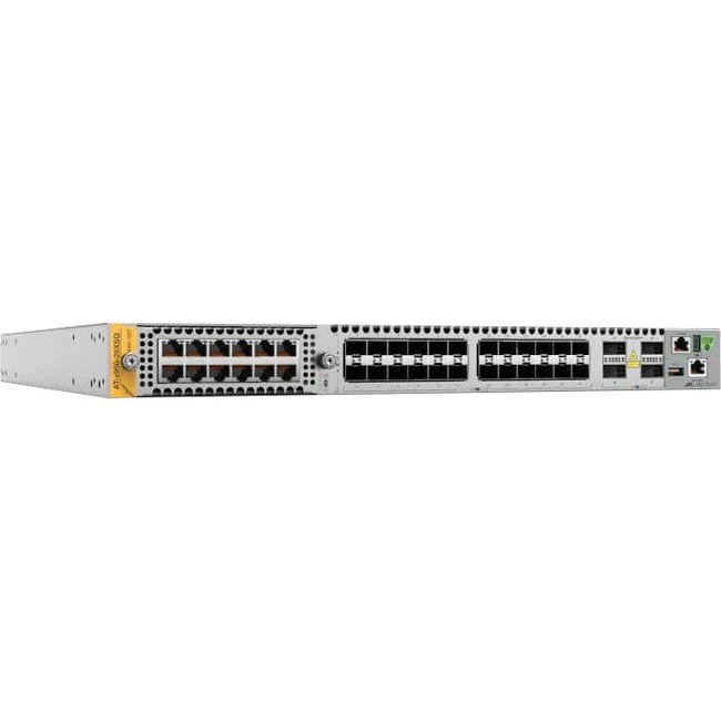 Allied Telesis x950-28XSQ Layer 3 Switch - Manageable - 3 Layer Supported - Modular - 231.20 W Power Consumption - Optical Fiber - 1U High - Rack-mountable