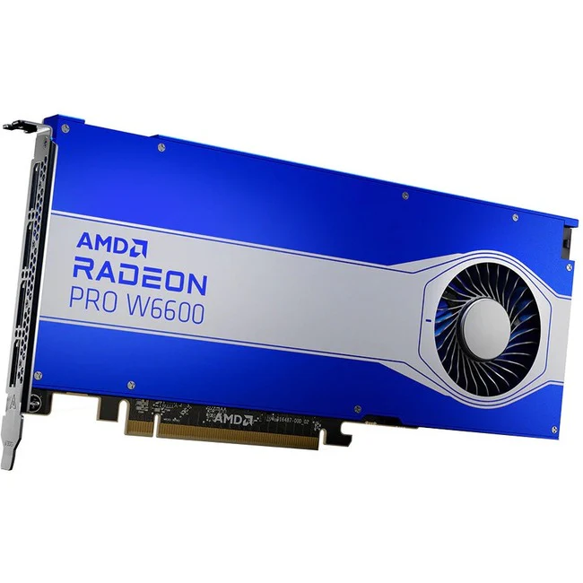 AMD Radeon Pro W6600 Graphic Card - 8 GB GDDR6 - Full-height - 128 bit Bus Width - PCI Express 4.0 x16 - DisplayPort - 4 x DisplayPort