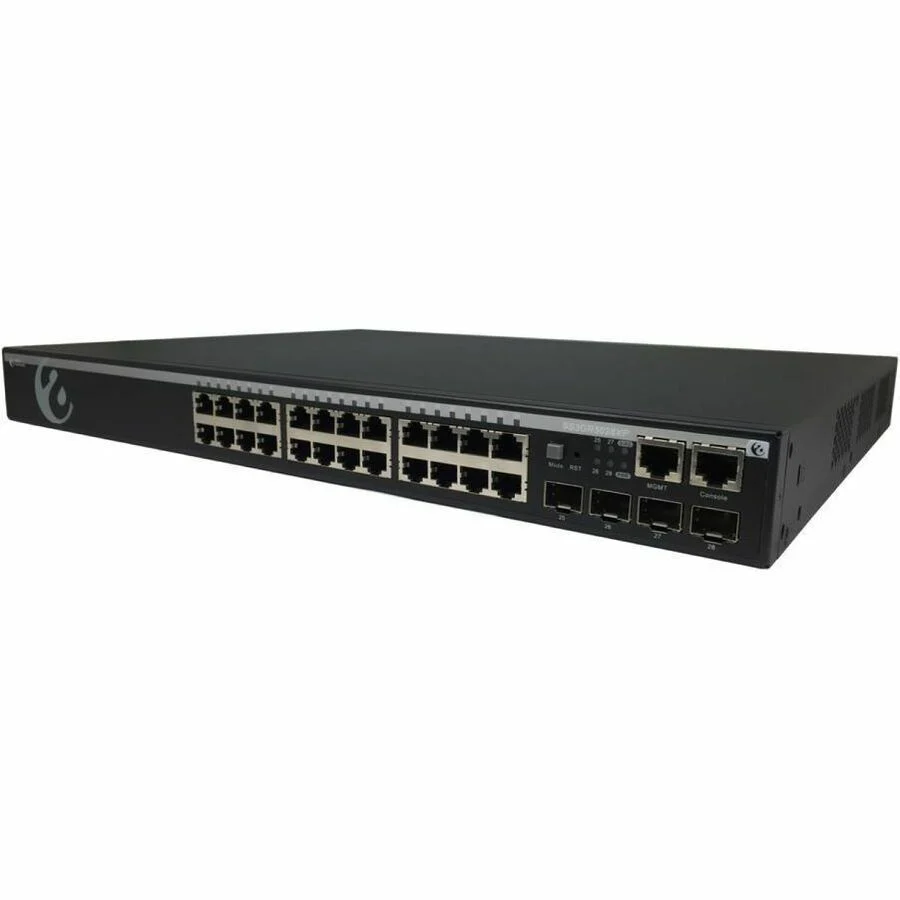 Amer Managed Layer 3, 24 Port GB and 4x10GB SFP+ with 370W Power - 24 Ports - Manageable - 10 Gigabit Ethernet - 10/100/1000Base-T, 10GBase-X - 3 Layer Supported - Modular - 23 W Power Consumption - 370 W PoE Budget - Twisted Pair, Optical Fiber - PoE Por