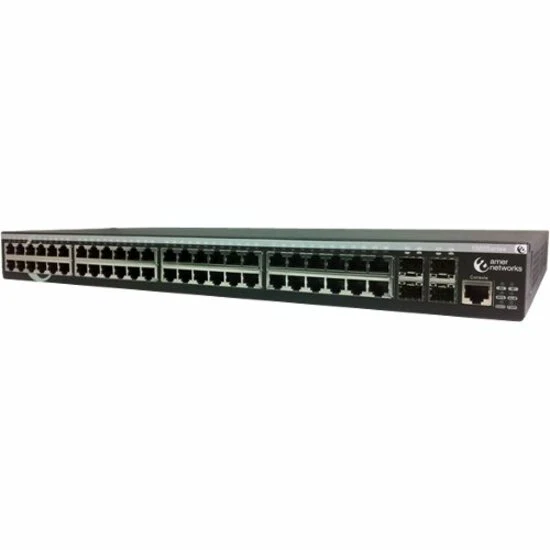 Amer SS3GR1050I Layer 3 Switch - 44 Ports - Manageable - Gigabit Ethernet - 10/100/1000Base-T - 3 Layer Supported - 4 SFP Slots - Twisted Pair - Desktop - Lifetime Limited Warranty