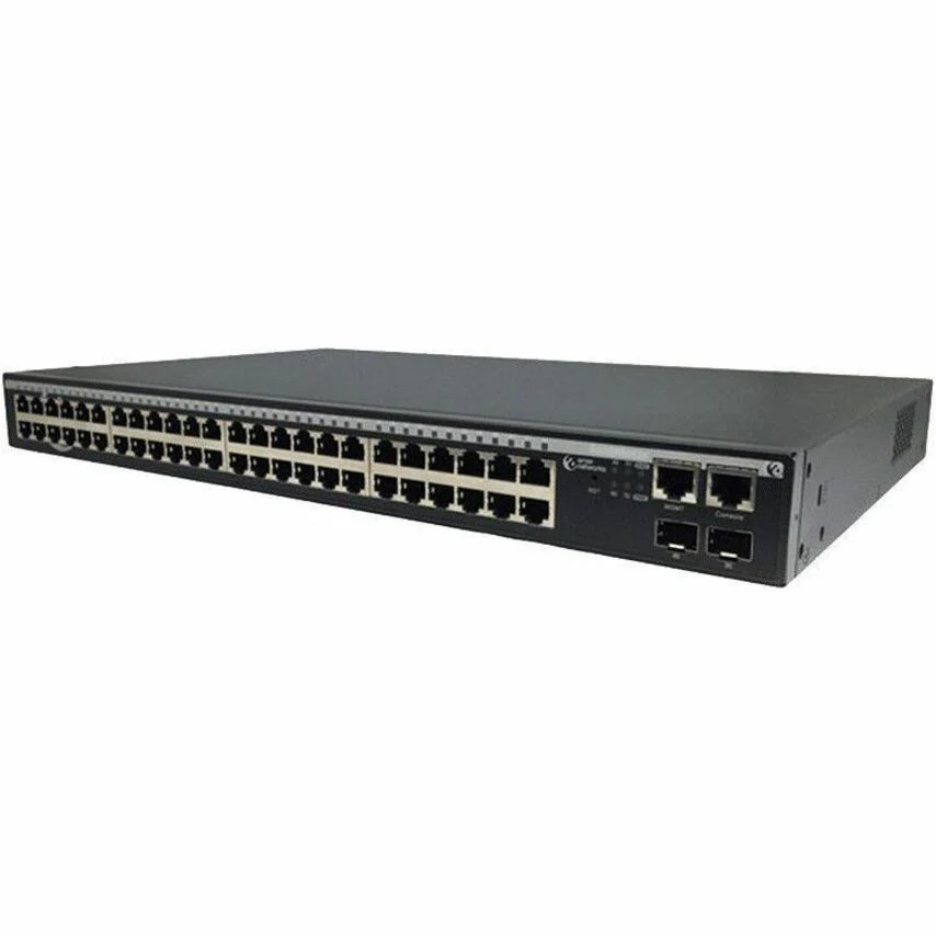 Amer SS3GR5052X Layer 3 Switch - 48 Ports - Manageable - 10 Gigabit Ethernet - 10/100/1000Base-T, 10GBase-X - 3 Layer Supported - 37 W Power Consumption - 740 W PoE Budget - Optical Fiber, Twisted Pair - PoE Ports