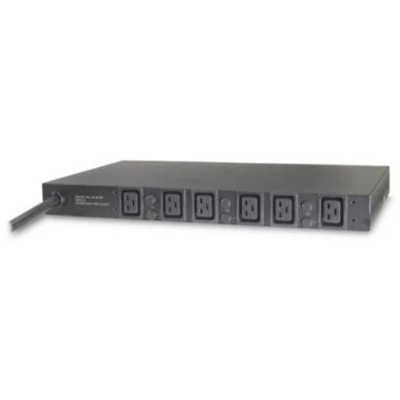 APC Basic Rack 6-Outlets 22kW PDU - 6 x IEC 60320 C19 - 22kW - 1U Rack-mountable