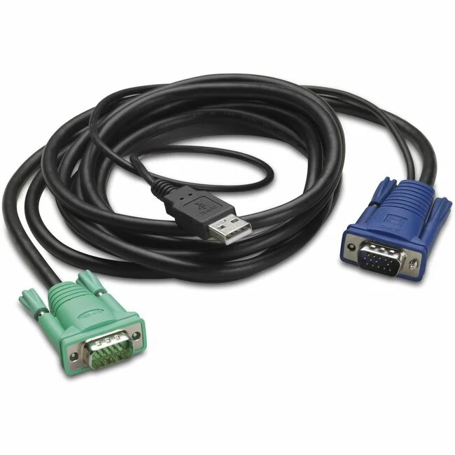 APC by Schneider Electric APC Integrated Rack LCD/KVM USB Cable - 10ft (3m)