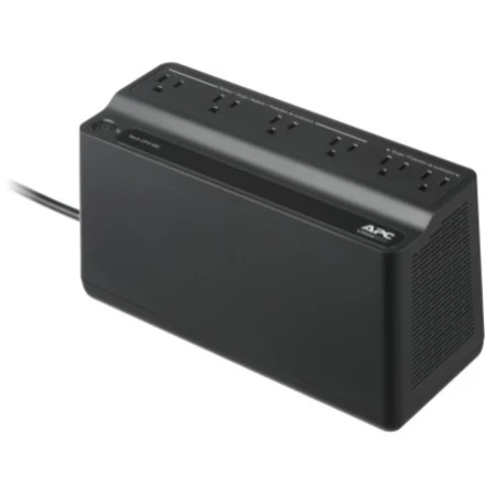 APC by Schneider Electric Back-UPS 450VA UPS - Tower - 8 Hour Recharge - 2.60 Minute Stand-by - 120 V AC Input - 120 V AC Output - Square Wave - 6 x NEMA 5-15R - 6 x Battery/Surge Outlet