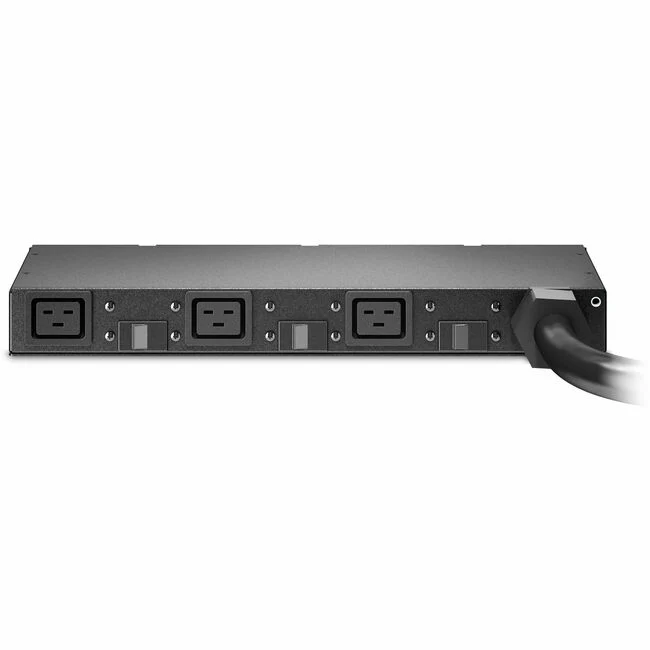 APC by Schneider Electric Basic Rack PDU AP6037A - Basic - NEMA L15-30P - 3 x IEC 60320 C19 - 200 V, 208 V - 8600 W - 12 ft Cord Length - 1U - Rack-mountable - Tower