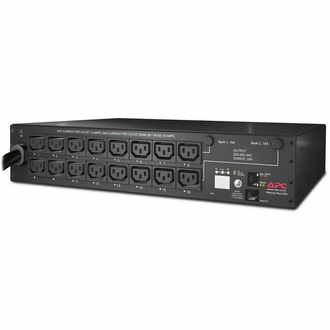 APC by Schneider Electric Rack PDU, Switched, 2U, 30A, 208V, (16)C13 - Switched - NEMA L6-30P - 16 x IEC 60320 C13 - 200 V, 208 V, 230 V - 12 ft Cord Length - 2U - Rack-mountable