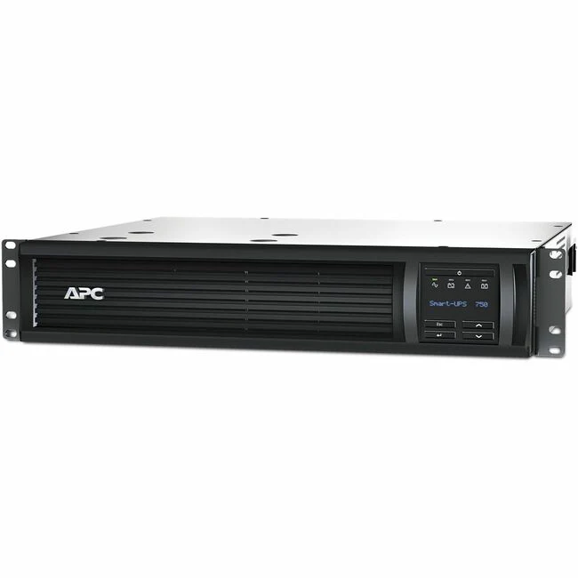 APC by Schneider Electric Smart-UPS 750VA RM 2U 120V with SmartConnect - 2U Rack-mountable - 3 Hour Recharge - 5 Minute Stand-by - 120 V Input - 120 V AC Output - Sine Wave - 6 x NEMA 5-15R - 6 x Battery/Surge Outlet