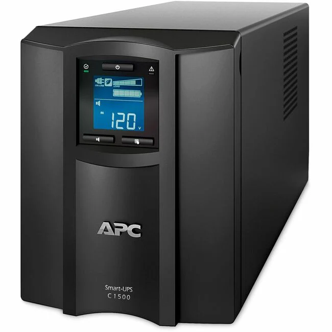 APC by Schneider Electric Smart-UPS SMC1500C 1500VA Desktop UPS - Tower - 3 Hour Recharge - 7.80 Minute Stand-by - 120 V Input - 120 V AC Output - Sine Wave - 8 x NEMA 5-15R - 8 x Battery/Surge Outlet
