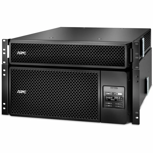 APC by Schneider Electric Smart-UPS SRT 6000VA RM with 208V to 120V 2U Step-Down Transformer - 6U Rack-mountable - 1.50 Hour Recharge - 2 Minute Stand-by - 208 V Input - 120 V AC Output - Sine Wave - 12 x NEMA 5-20R, 2 x NEMA L6-20R, 2 x NEMA L6-30R - 16