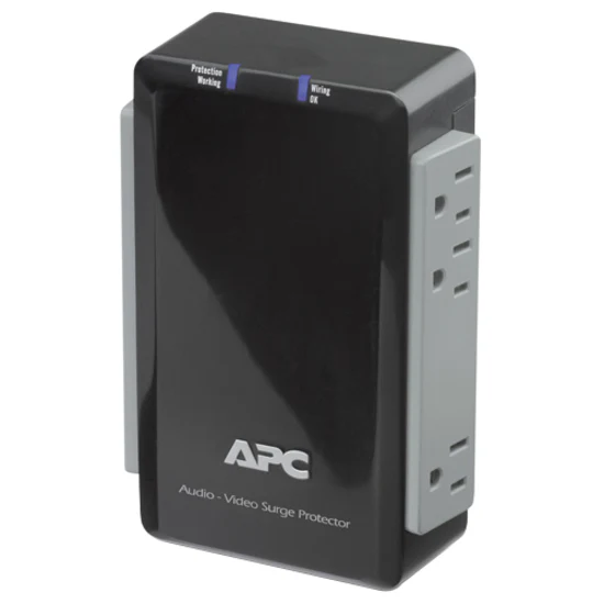 APC P6V 6-Outlets Surge Suppressor - Receptacles: 6 x AC Power