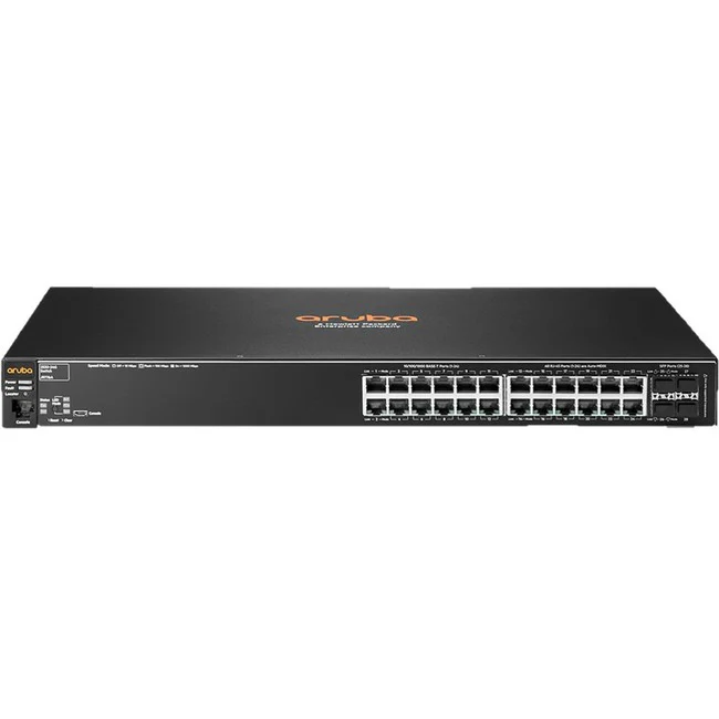 Aruba 2530-24G Switch - 24 Ports - Manageable - Gigabit Ethernet - 10/100/1000Base-T, 1000Base-X - Refurbished - 3 Layer Supported - Modular - 4 SFP Slots - Twisted Pair, Optical Fiber - 1U High - Desktop, Rack-mountable, Wall Mountable