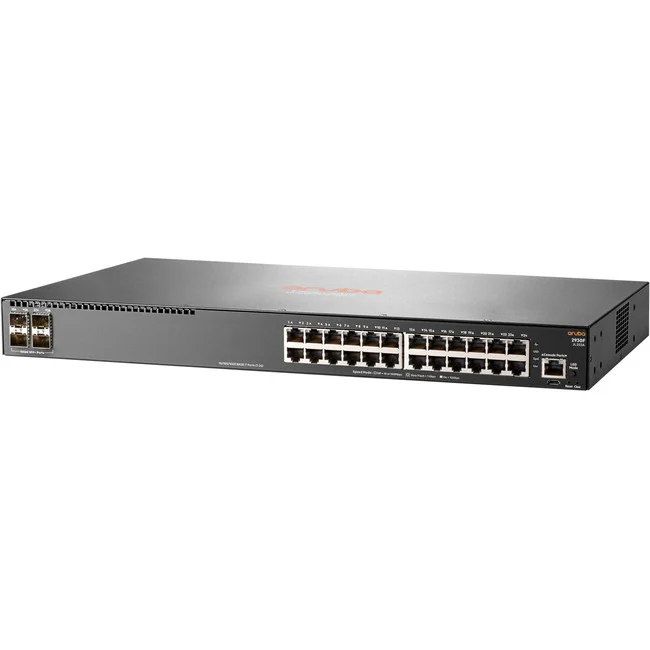 Aruba 2930F 24G 4SFP+ Switch - 24 Ports - Manageable - 3 Layer Supported - Modular - 29.30 W Power Consumption - Twisted Pair, Optical Fiber - Rack-mountable
