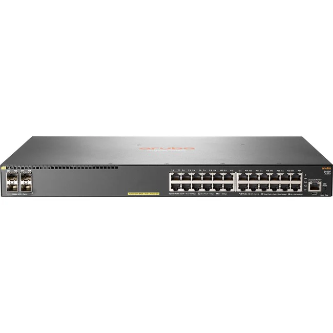 Aruba 2930F 24G PoE+ 4SFP+ Switch - 24 Ports - Manageable - 10 Gigabit Ethernet, Gigabit Ethernet - 10GBase-X, 10/100/1000Base-T - Refurbished - 3 Layer Supported - Modular - Optical Fiber, Twisted Pair - 1U High - Rack-mountable