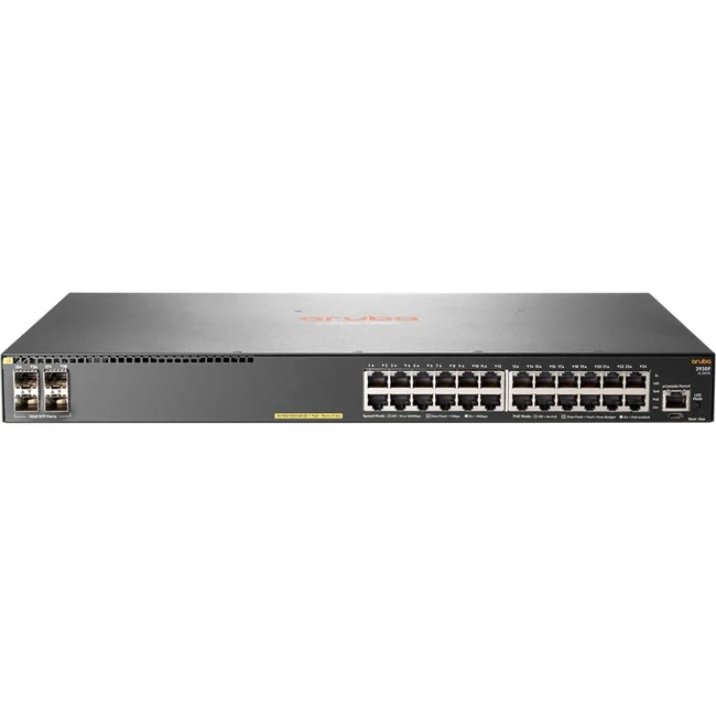 Aruba 2930F 24G PoE+ 4SFP Switch - 24 Ports - Manageable - Gigabit Ethernet - 10/100/1000Base-T, 1000Base-X - 3 Layer Supported - Modular - 445 W Power Consumption - 370 W PoE Budget - Optical Fiber, Twisted Pair - PoE Ports - Rack-mountable
