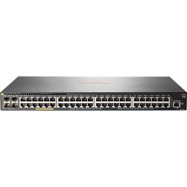 Aruba 2930F 48G PoE+ 4SFP Switch - 48 Ports - Manageable - Gigabit Ethernet - 10/100/1000Base-T - 3 Layer Supported - Modular - 4 SFP Slots - 459 W Power Consumption - 370 W PoE Budget - Optical Fiber, Twisted Pair - PoE Ports - 1U High - Rack-mountable