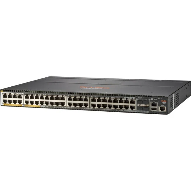 Aruba 2930M 40G 8 Smart Rate PoE+ 1-Slot Switch - 48 Ports - Manageable - Refurbished - 3 Layer Supported - Modular - 4 SFP Slots - Optical Fiber, Twisted Pair - Rack-mountable