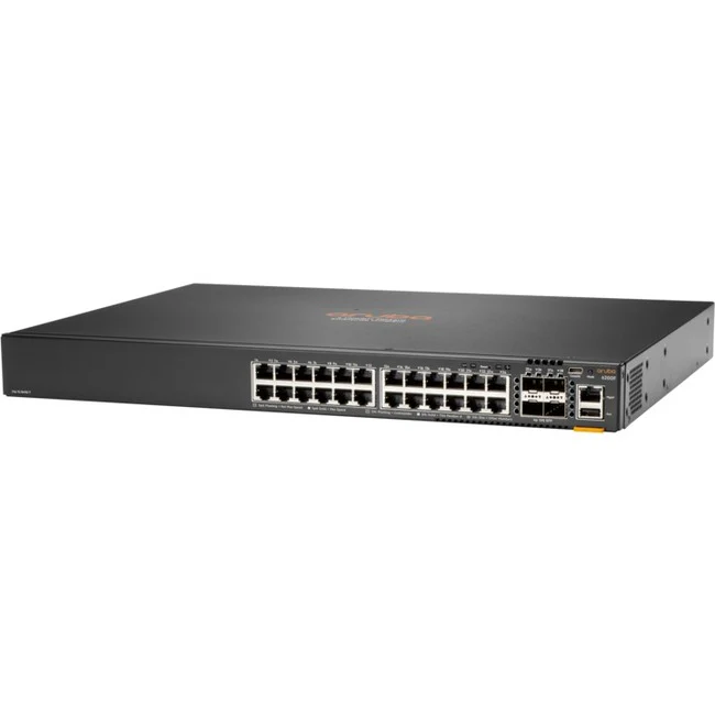 Aruba 6200F 24G 4SFP+ Switch - 24 Ports - Manageable - Gigabit Ethernet, 10 Gigabit Ethernet - 10/100/1000Base-T, 10GBase-X - 3 Layer Supported - Modular - 59 W Power Consumption - Twisted Pair, Optical Fiber - Rack-mountable
