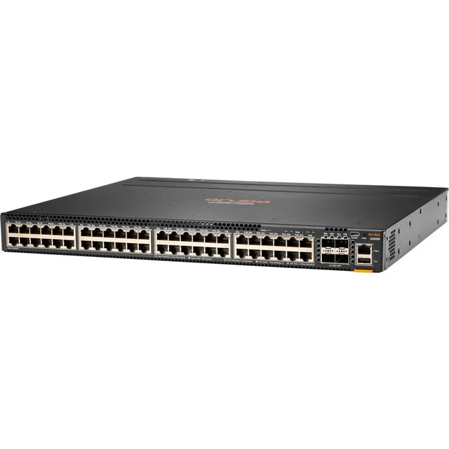 Aruba 6300M 48-port 1GbE and 4-port SFP56 Switch - 48 Ports - Manageable - Gigabit Ethernet, 50 Gigabit Ethernet - 10/100/1000Base-T, 50GBase-X - Refurbished - 3 Layer Supported - Modular - 4 SFP Slots - 75 W Power Consumption - Twisted Pair, Optical Fibe