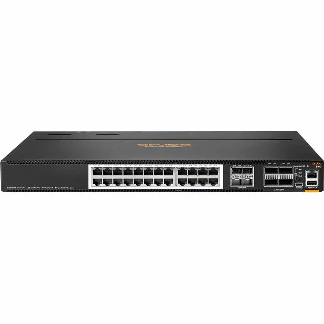 Aruba 8100 24XT4XF4C 3 Fans, 2 AC Power Supplies - Manageable - 10 Gigabit Ethernet, 100 Gigabit Ethernet - 10GBase-X, 100GBase-X, 10Base-T - 3 Layer Supported - Modular - 400 W Power Consumption - Optical Fiber, Twisted Pair - PoE Ports - Surface Mount,