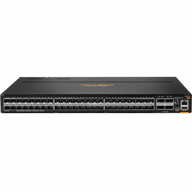 Aruba 8100 48XF4C 3 Fans, 2 AC Power Supplies - Manageable - 10 Gigabit Ethernet, 100 Gigabit Ethernet - 10GBase-X, 100GBase-X - 3 Layer Supported - Modular - 450 W Power Consumption - Optical Fiber - PoE Ports - Surface Mount, Cabinet Mount, Rack-mountab