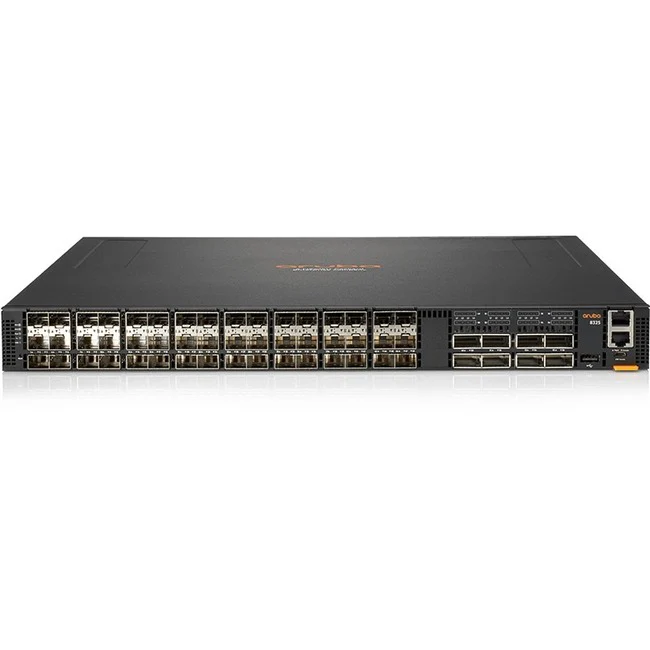 Aruba 8325-48Y8C Layer 3 Switch - Manageable - 25 Gigabit Ethernet - 3 Layer Supported - Modular - 550 W Power Consumption - Optical Fiber - 1U High - Rack-mountable - 5 Year Limited Warranty