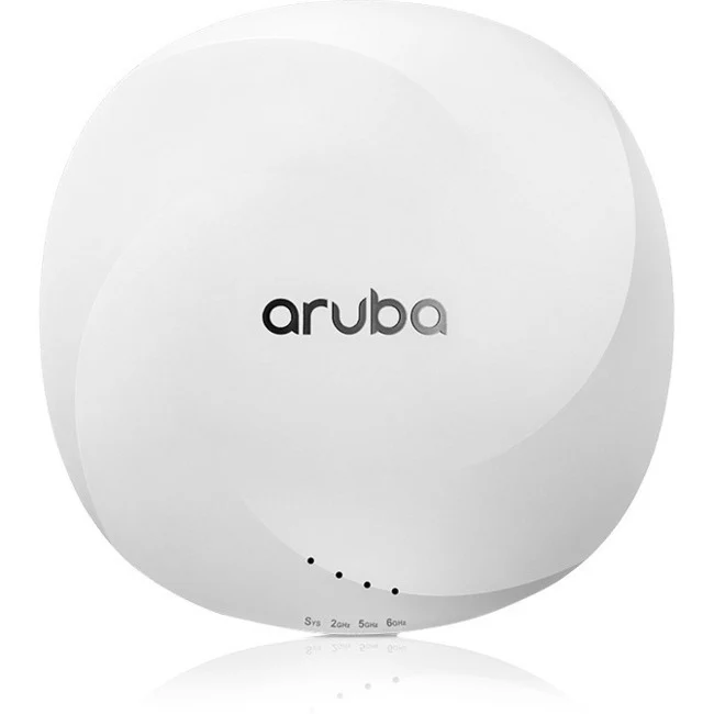 Aruba AP-615 Tri Band IEEE 802.11 a/b/g/n/ac/ax 3.60 Gbit/s Wireless Access Point - Indoor - 2.40 GHz, 5 GHz, 6 GHz - Internal - MIMO Technology - 1 x Network (RJ-45) - 2.5 Gigabit Ethernet - Bluetooth 5 - 6.90 W - Ceiling Mountable - 1 Pack